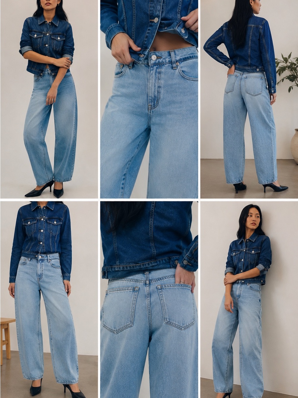 Reitmans High Rise Balloon Leg Jeans Light Wash NWT